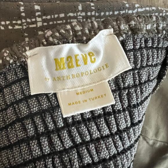 Anthropologie Maeve Strapless Corset Top Olive Green Metallic Sweetheart Medium - Picture 5 of 8